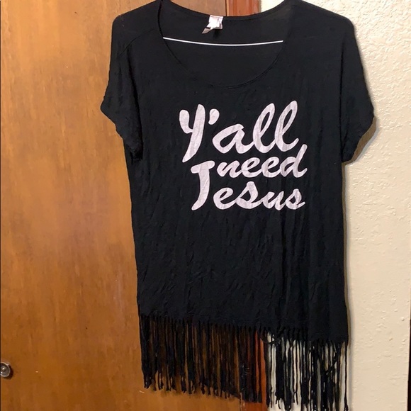 Tops - NWOT Women’s Lilypad Y’all Need Jesus Shirt Sz MD